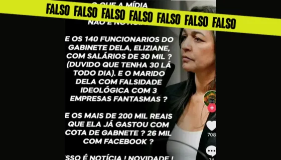 É Falso Que Eliziane Gama Tem 140 Funcionários No Gabinete Com Salários De R 30 Mil 1548