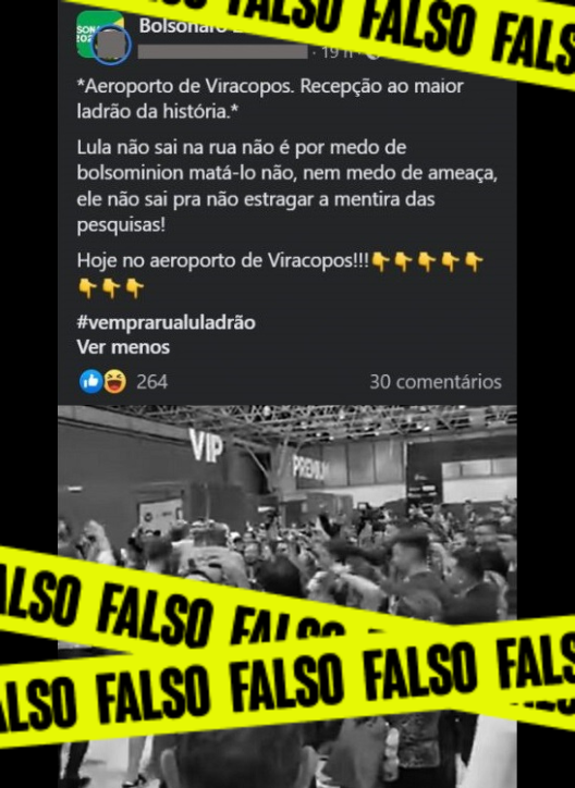Vídeo de protesto contra Lula não foi gravado em Viracopos